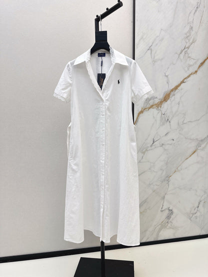 25ss lace shirt dress