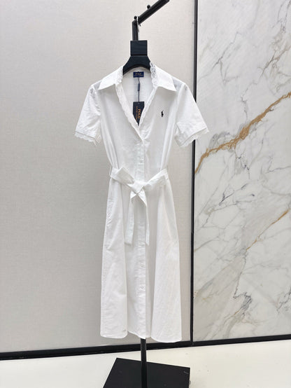 25ss lace shirt dress