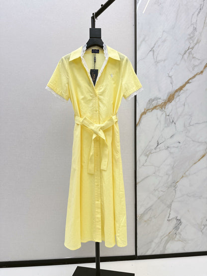 25ss lace shirt dress