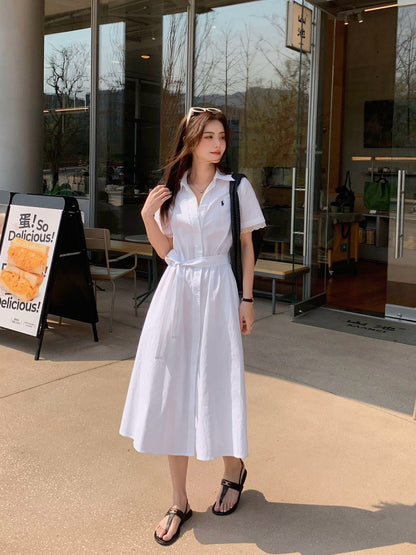 25ss lace shirt dress