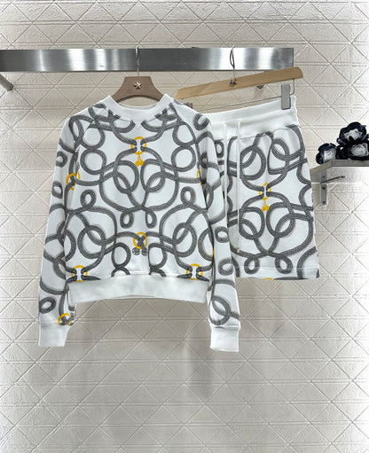 new products Sweater skirt set