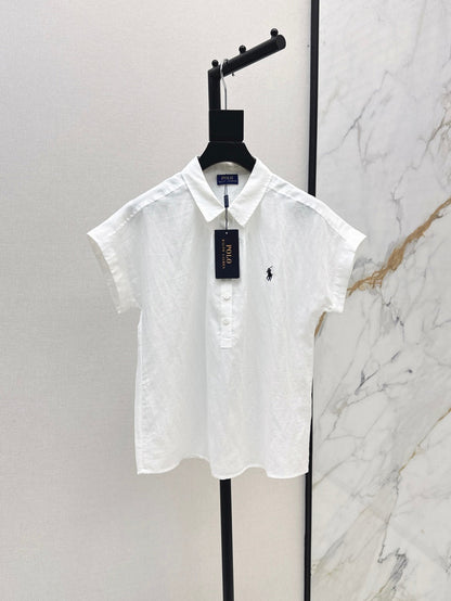 25ss Linen polo shirt