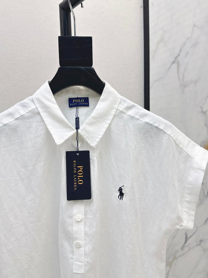 25ss Linen polo shirt