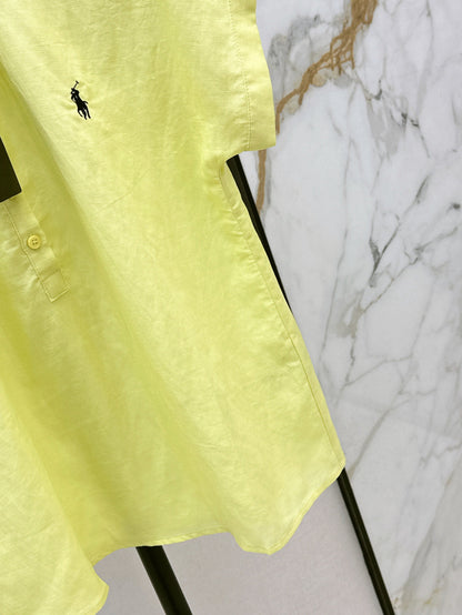 25ss Linen polo shirt