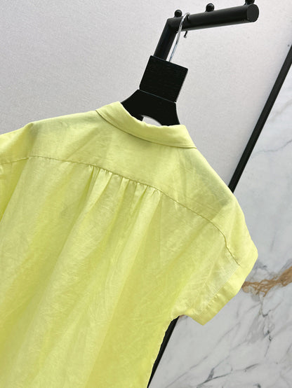 25ss Linen polo shirt