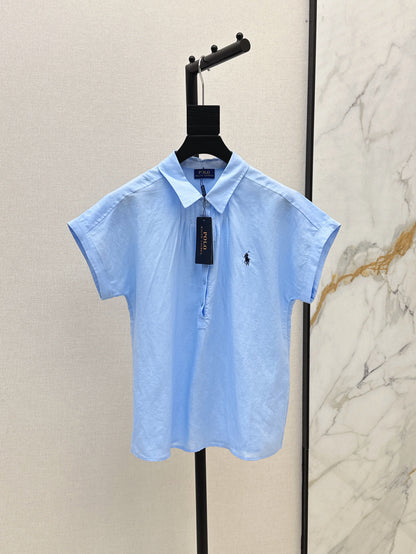 25ss linen polo shirt