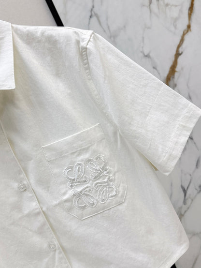 25ss embroidered shirt