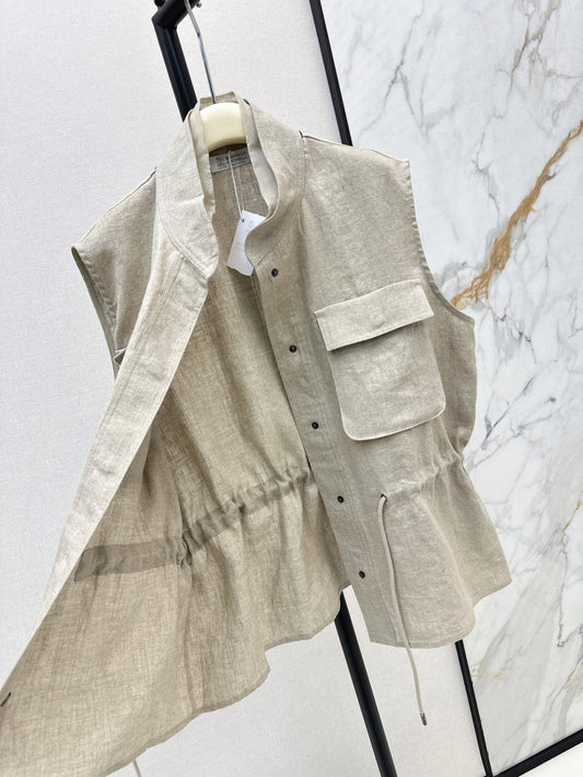 25ss linen vest