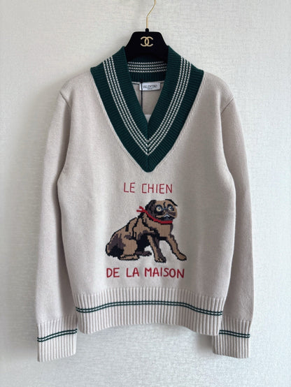 25FW V-neck sweater