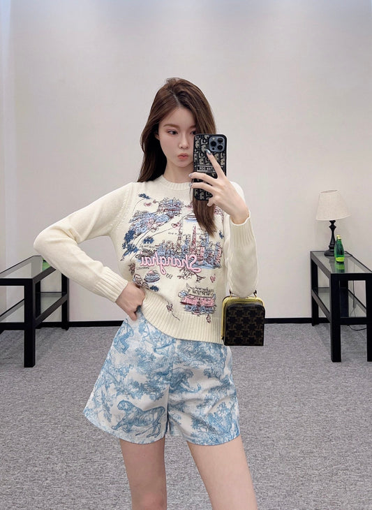 ♥2025 new products Embroidered sweater