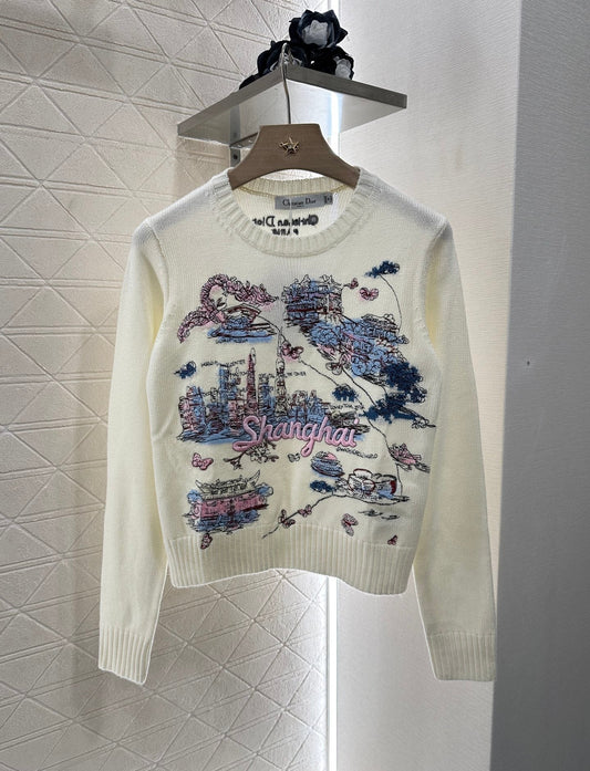 ♥2025 new products Embroidered sweater