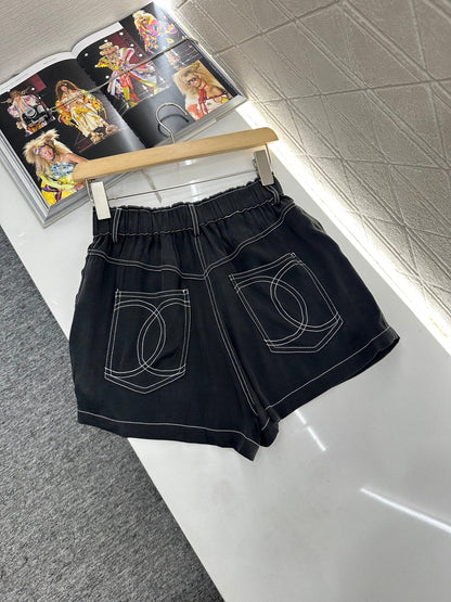 2025 new product Double C vest shorts set
