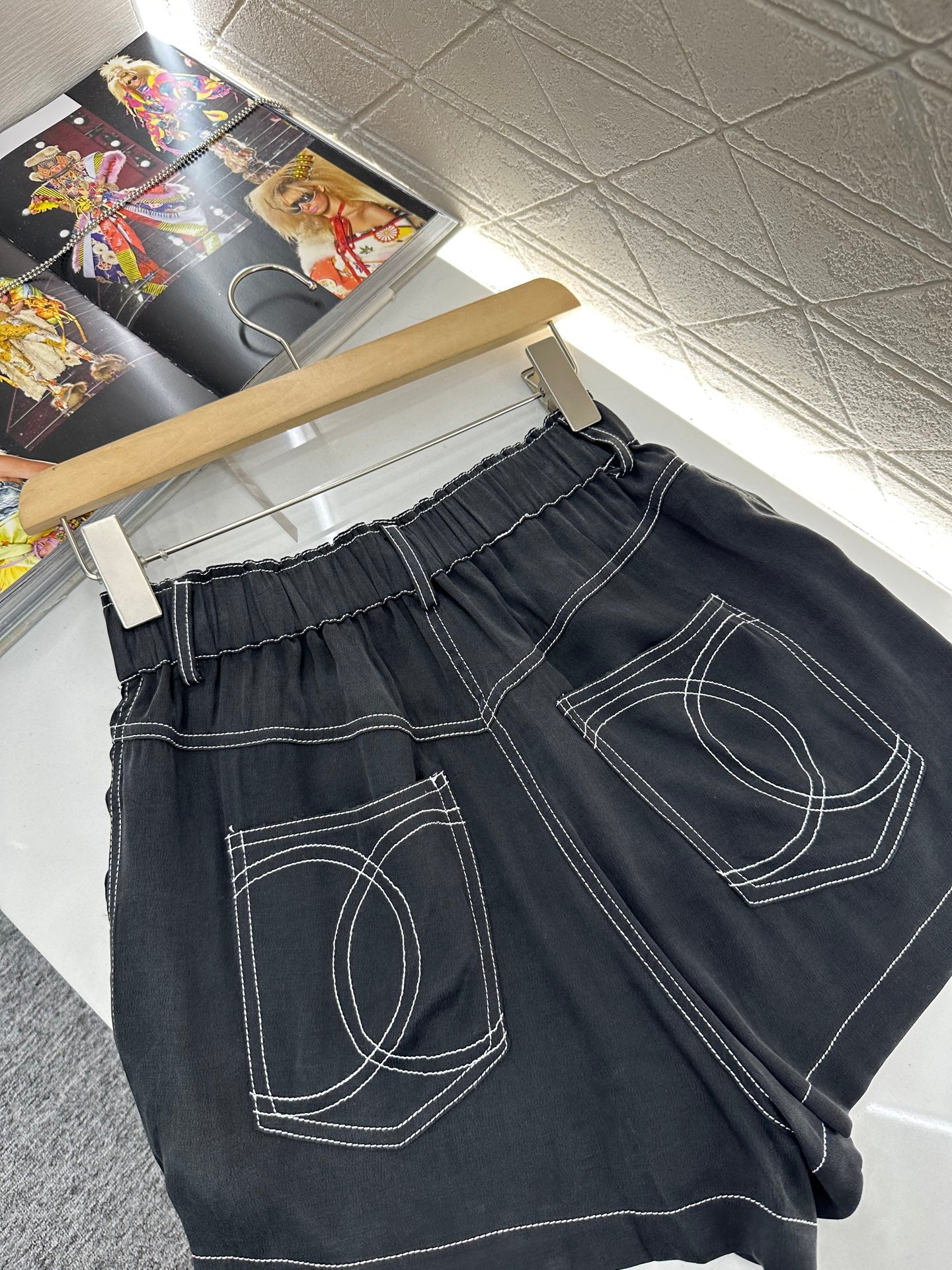 2025 new product Double C vest shorts set