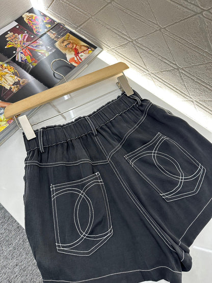 2025 new product Double C vest shorts set