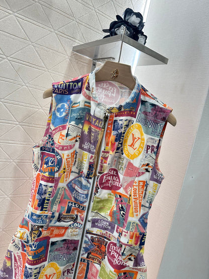 2025 new product Denim vest skirt