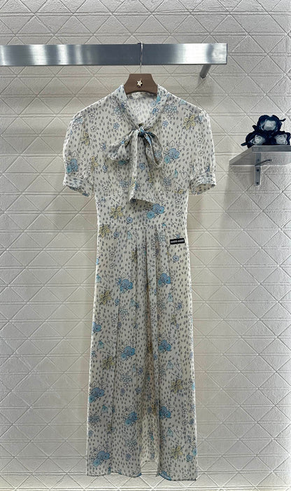2025 new product Floral retro dress