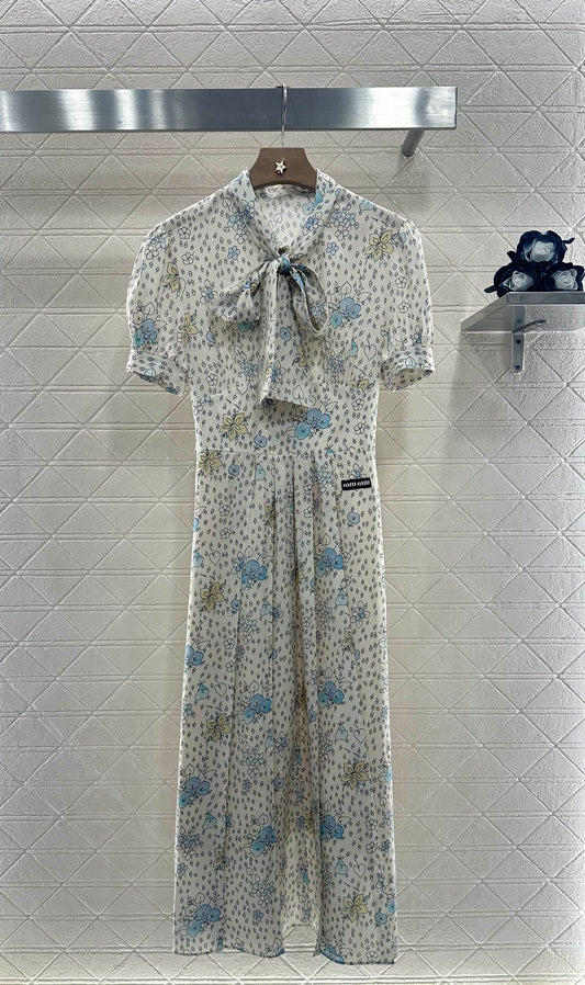 2025 new product Floral retro dress