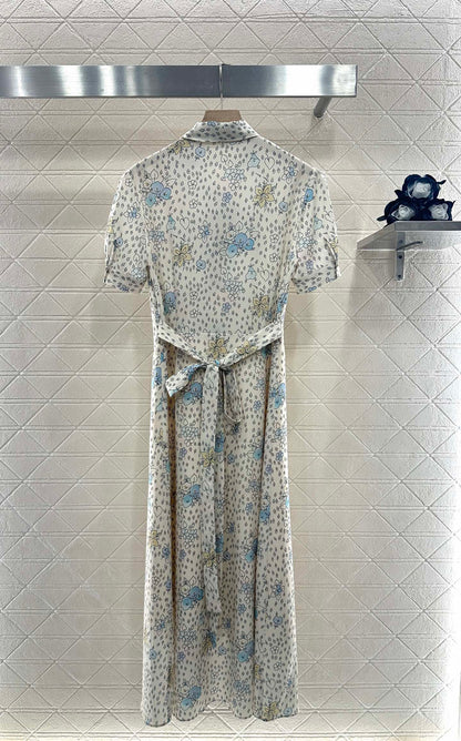 2025 new product Floral retro dress