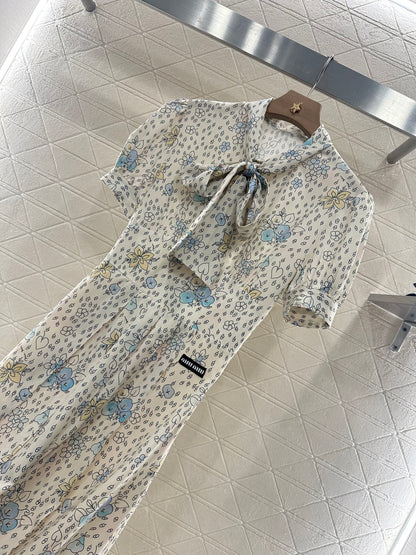 2025 new product Floral retro dress