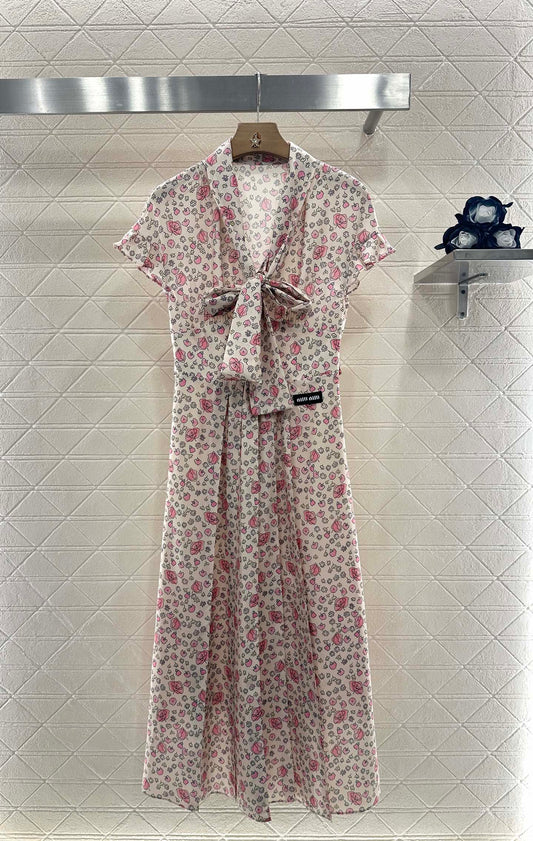 2025 new product Floral retro dress