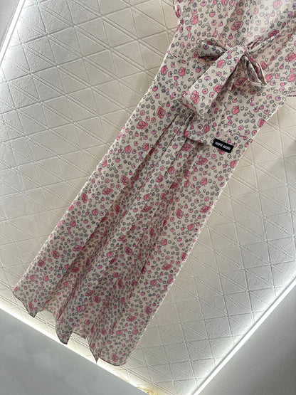 2025 new product Floral retro dress