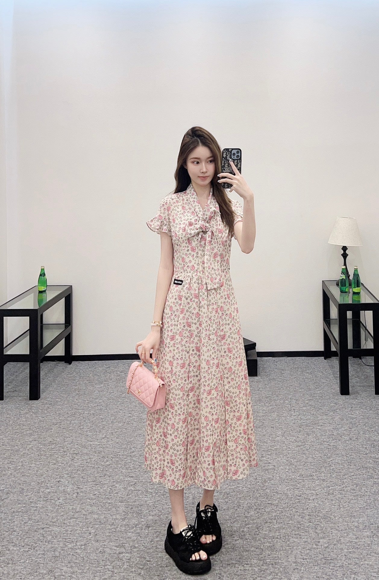 2025 new product Floral retro dress
