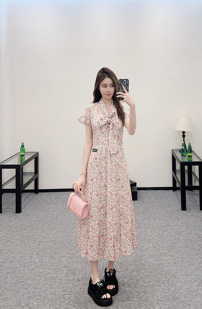 2025 new product Floral retro dress