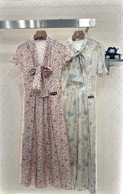 2025 new product Floral retro dress