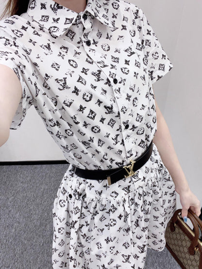 2025 new product Short-sleeved dress