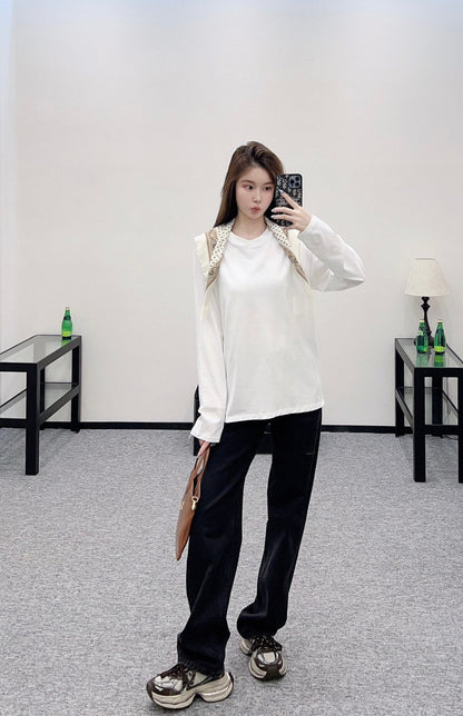 25 New Products Scarf Round Neck Top