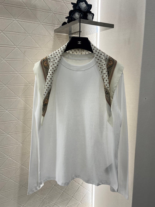 25 New Products Scarf Round Neck Top