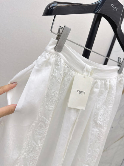 25fw embroidered skirt