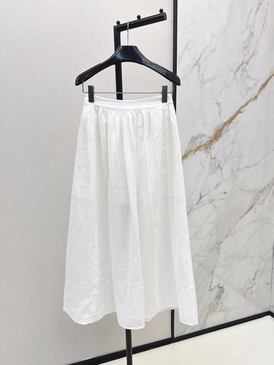25fw embroidered skirt