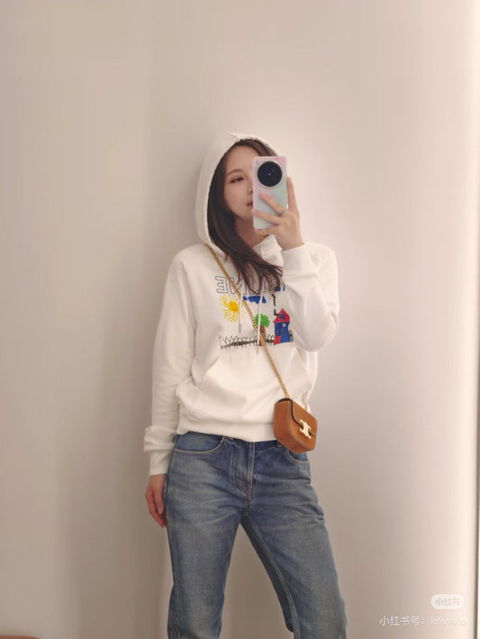 25fw printed hoodie