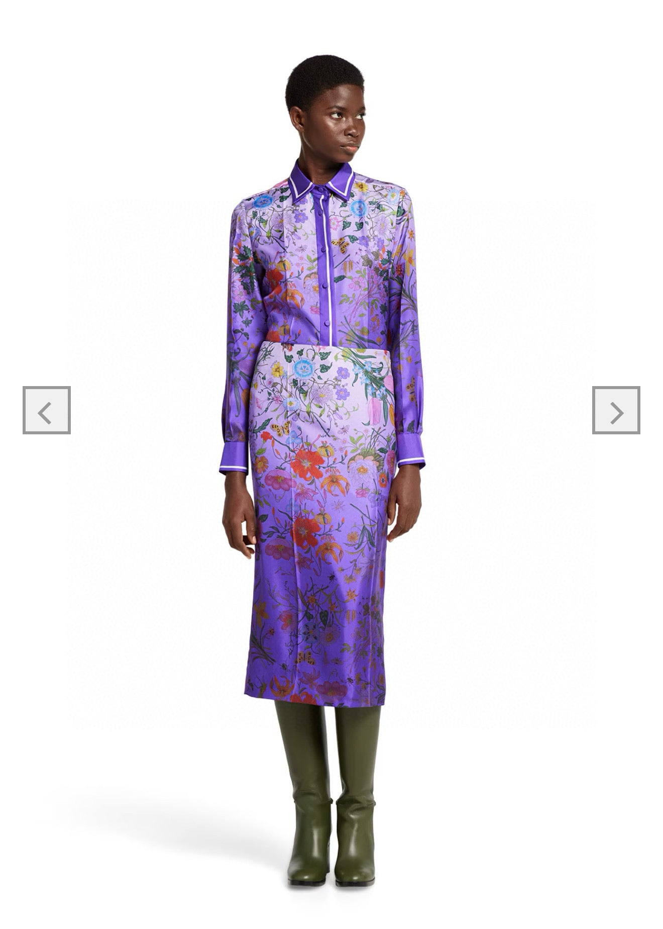 25 New Work Long-sleeved shirt and skirt set