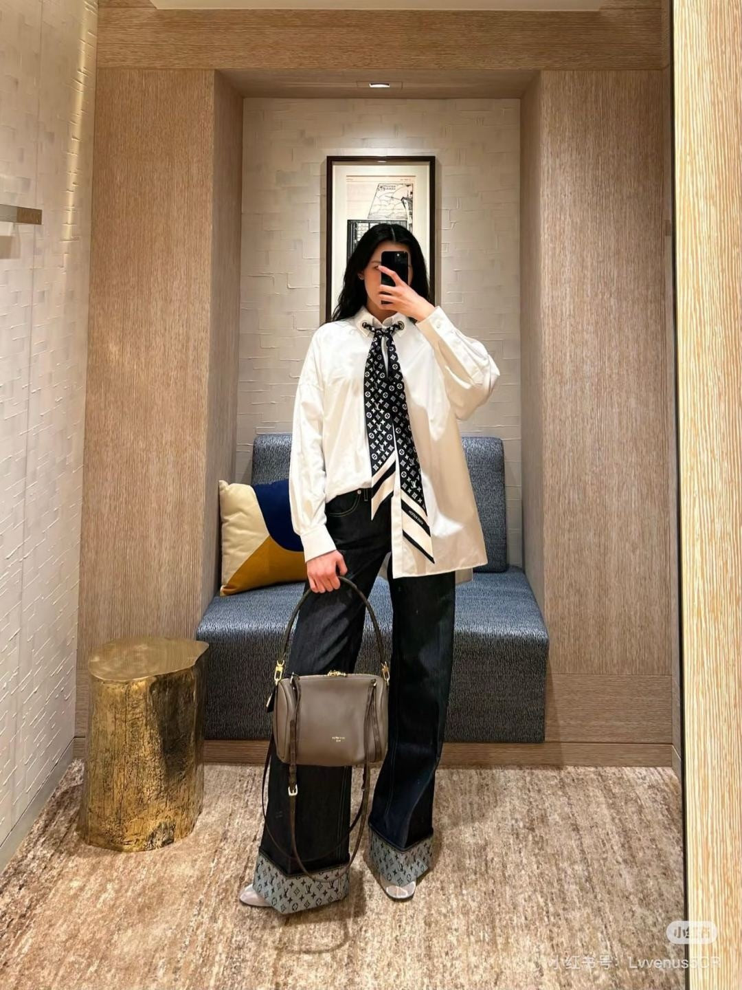 25fw scarf shirt