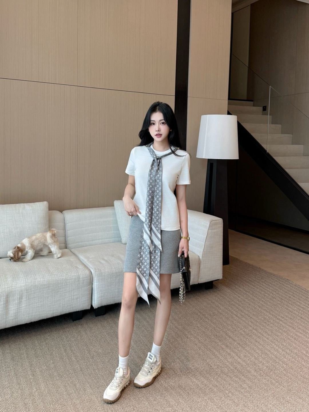 25ss scarf t-shirt