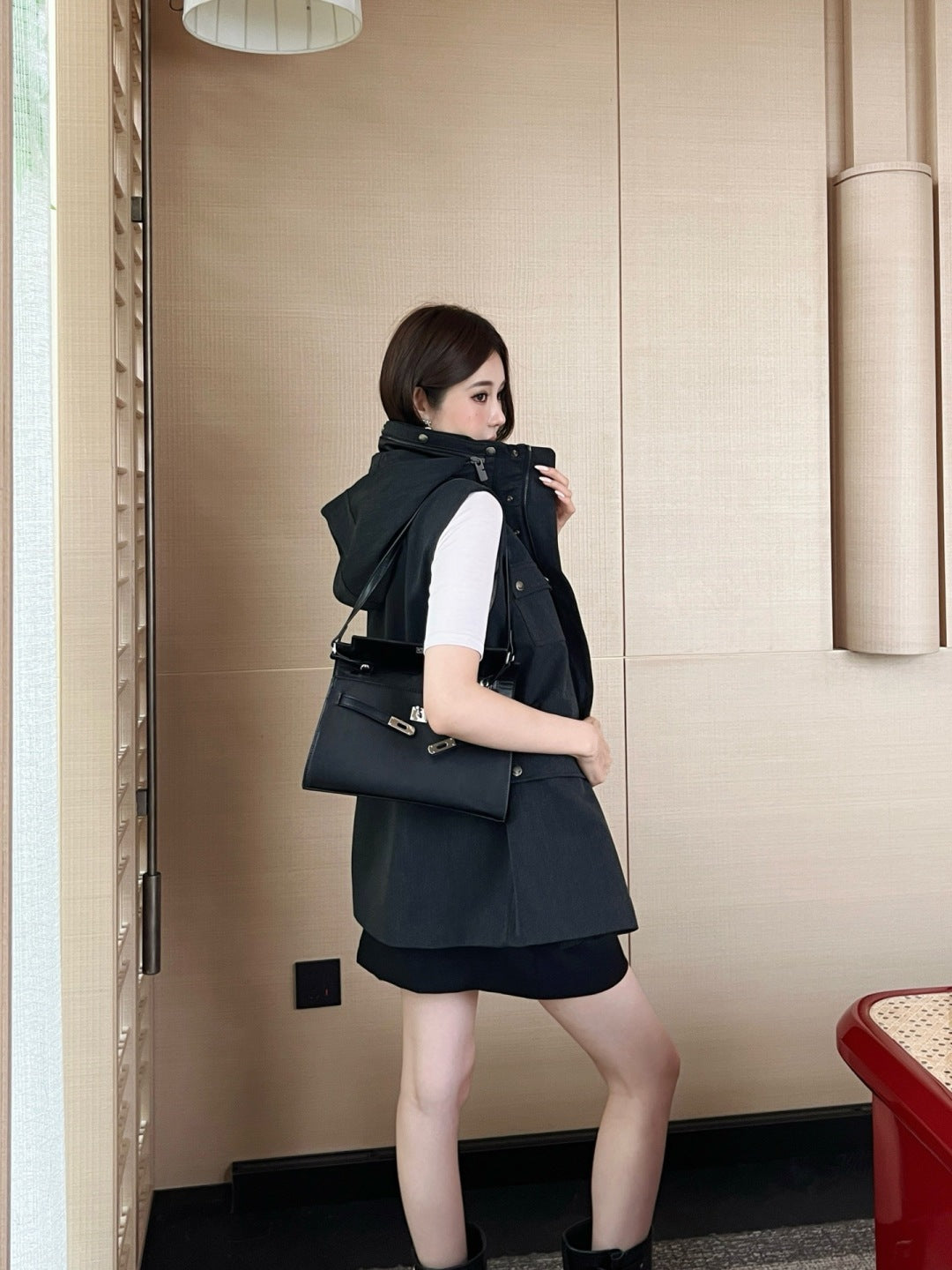 25fw embroidered vest