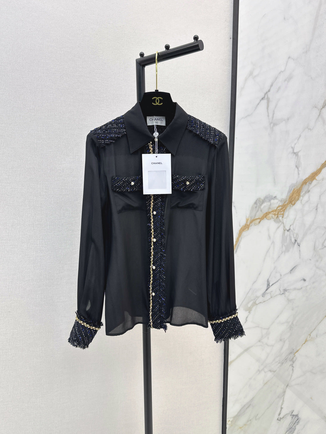 25fw woven silk shirt