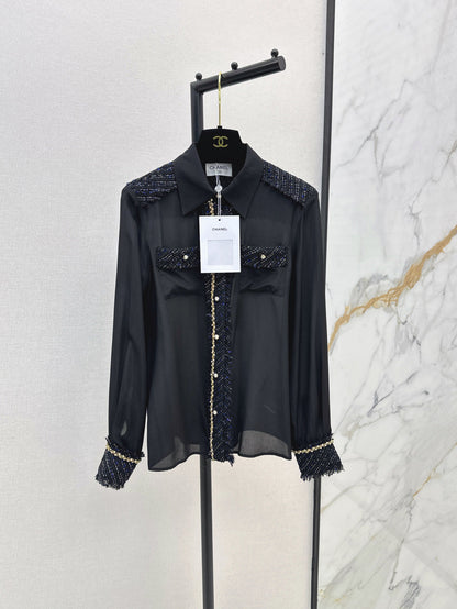 25fw woven silk shirt