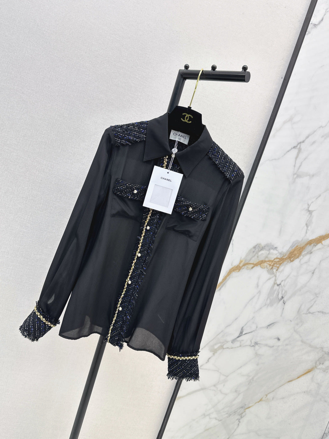 25fw woven silk shirt