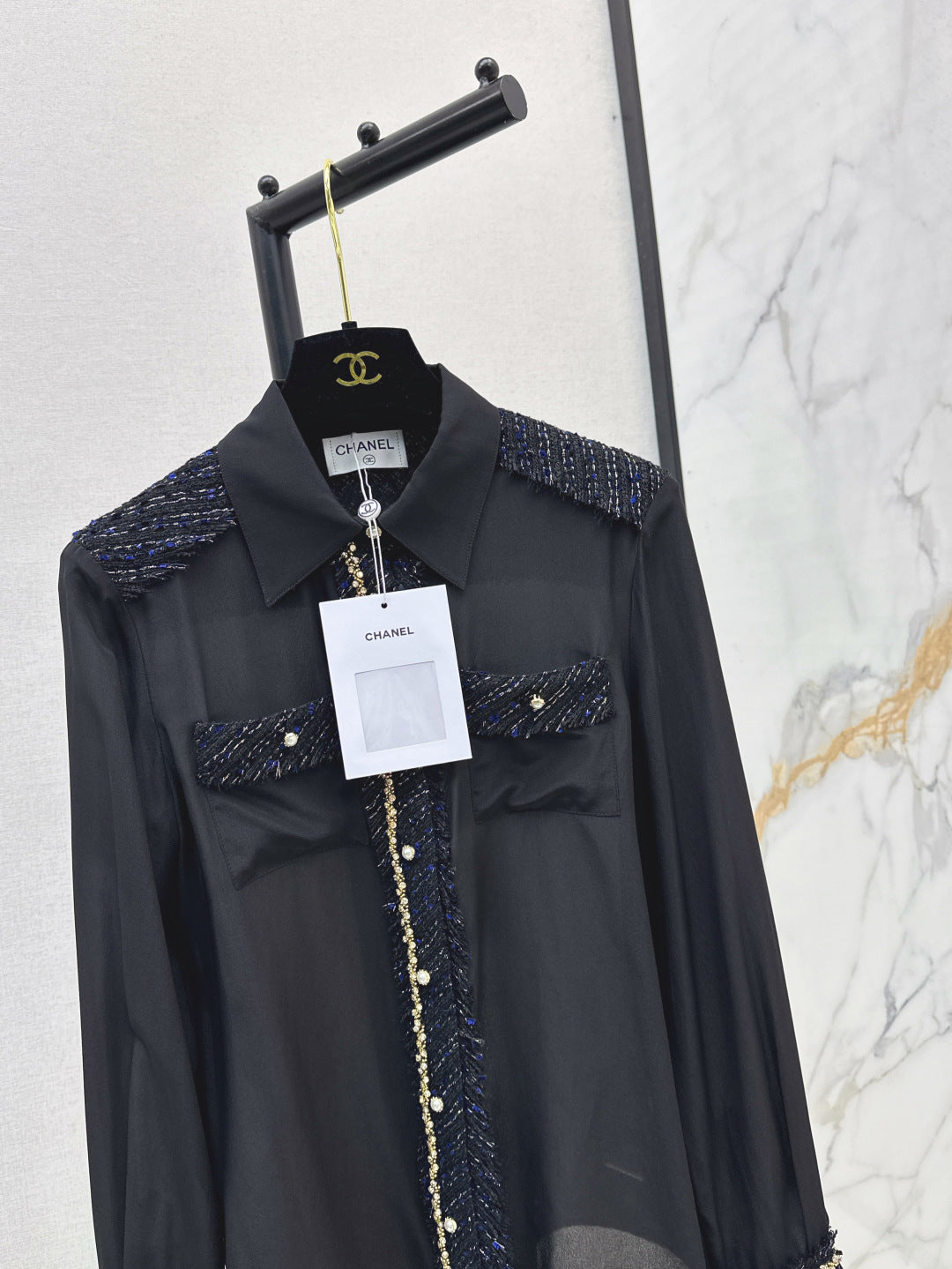 25fw woven silk shirt