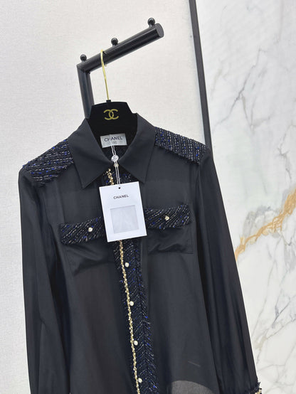 25fw woven silk shirt