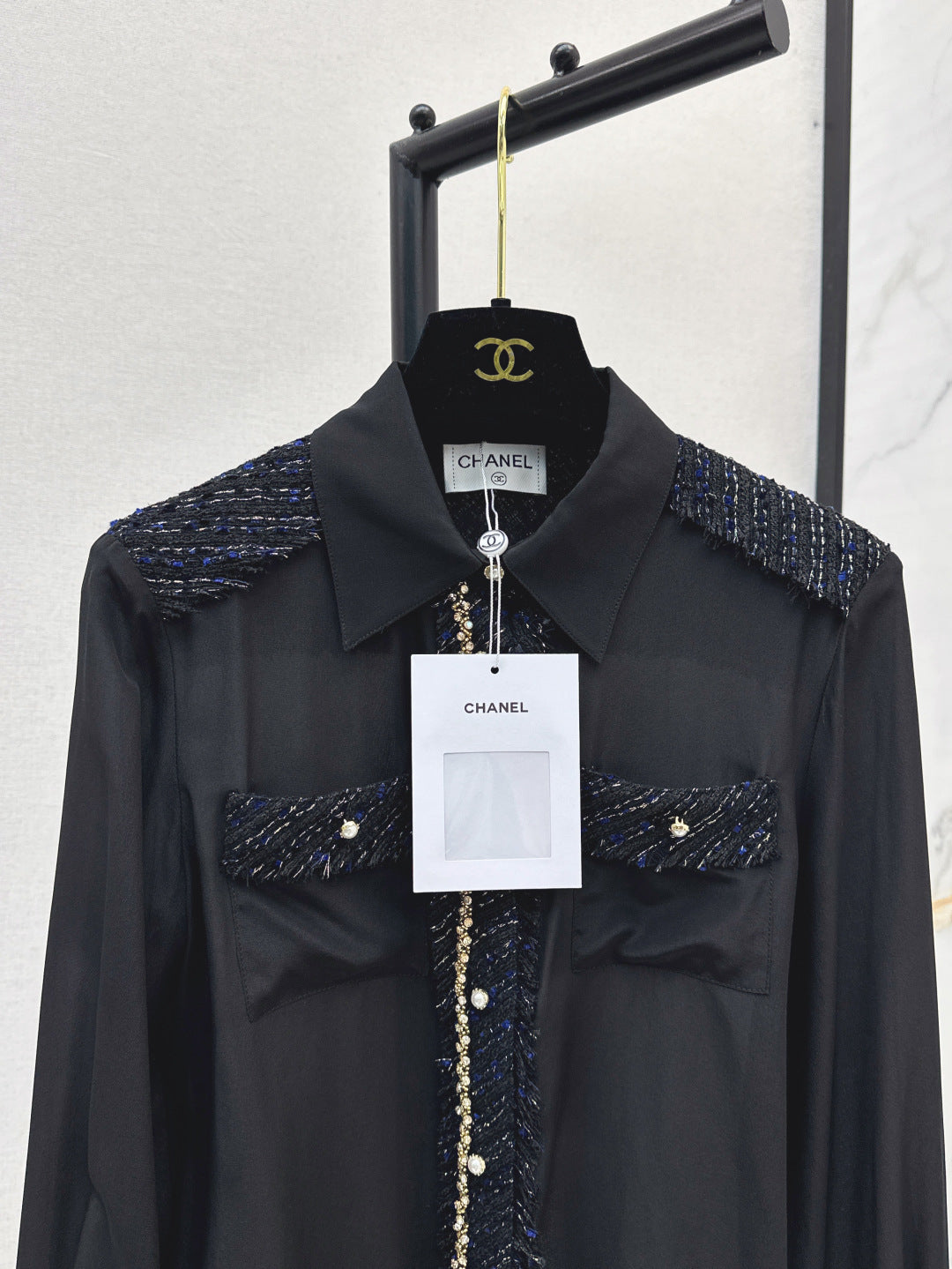 25fw woven silk shirt