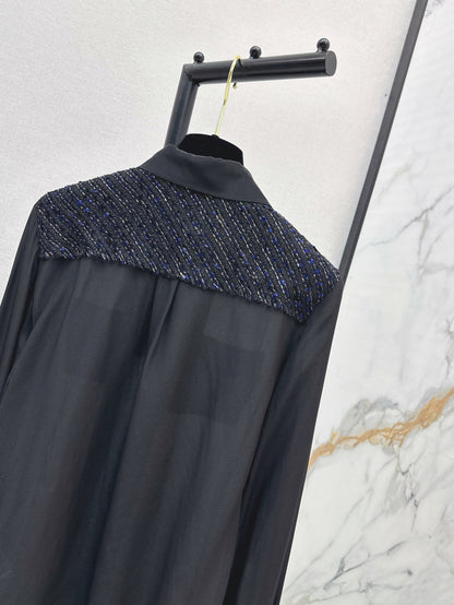 25fw woven silk shirt