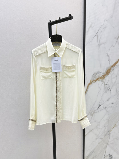 25fw woven silk shirt