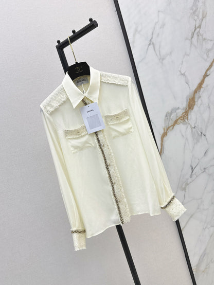 25fw woven silk shirt