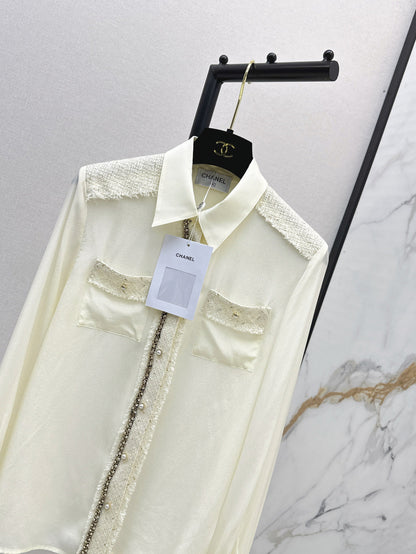 25fw woven silk shirt