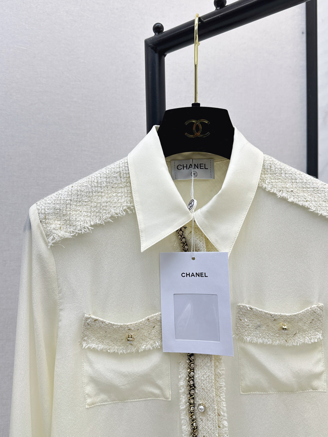 25fw woven silk shirt