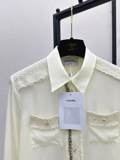 25fw woven silk shirt